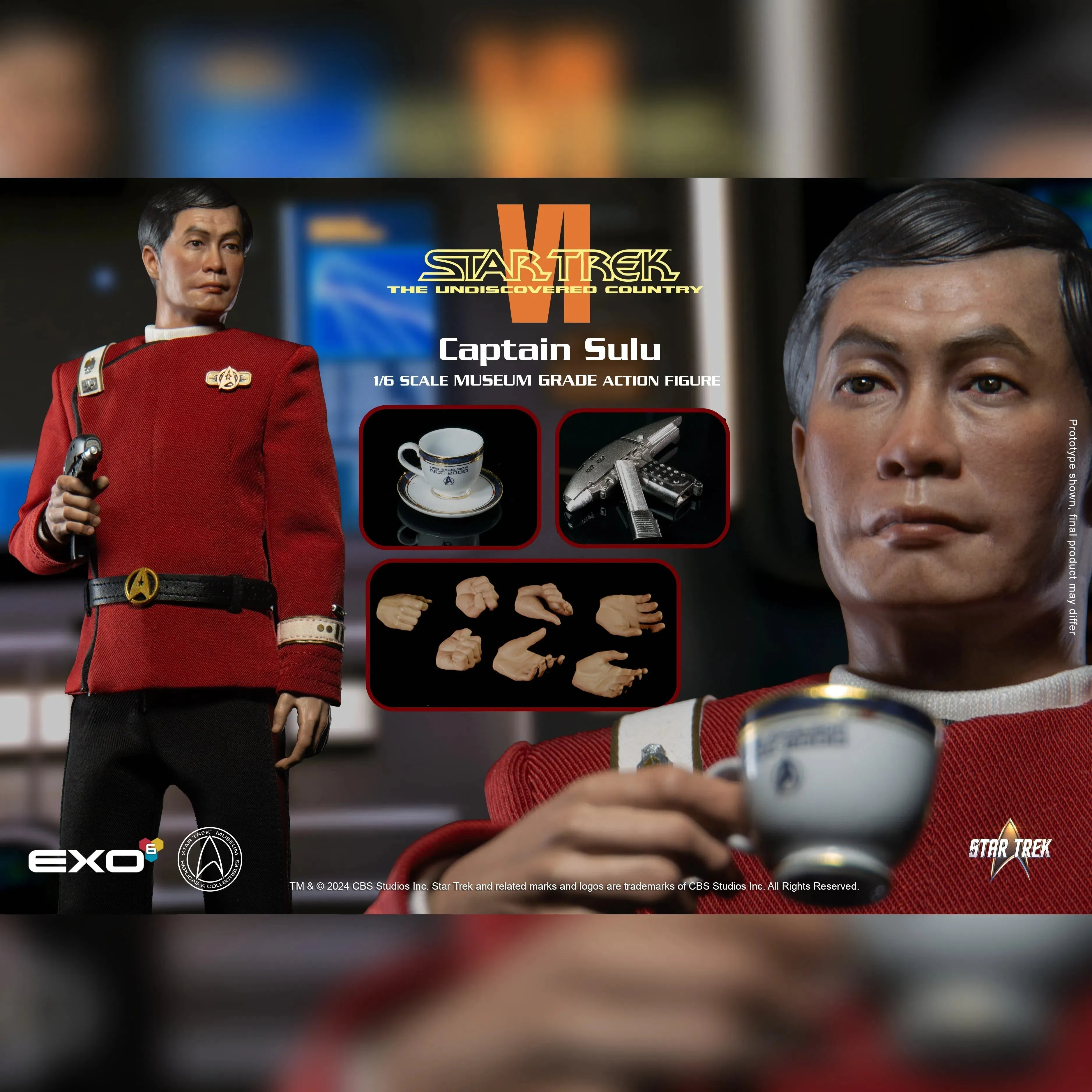 Captain Sulu: Star Trek: The Undiscovered Country: Sixth Scale